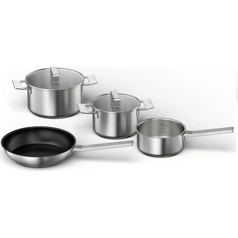 Batterie de cuisine 4 pièces acier inoxydable - Siemens - HZ9SE040