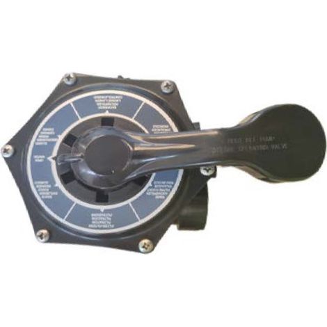 GRE – Vanne papillon 6 voies – Raccord 2 pouces – Pour installations de plomberie – Résistante aux produits chimiques