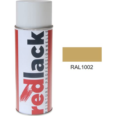Bomboletta di Vernice spray 400ml – RAL 1002 – Giallo sabbia – satinata – multisupporto – Redlack
