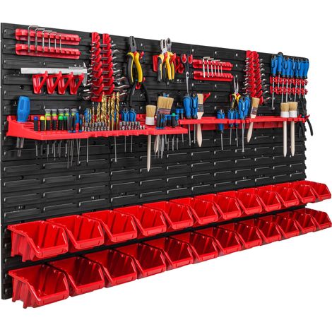 Pannello portautensili 156x78 cm, scaffale per officina/garage (1/5)