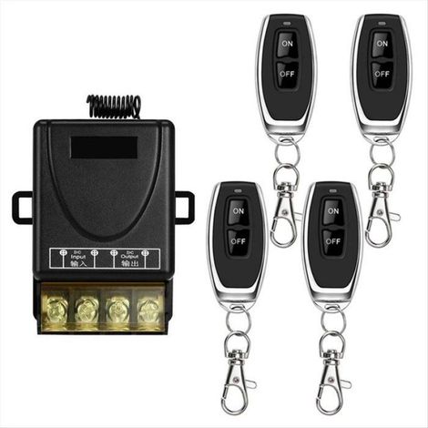Interrupteur Télécommande Sans Fil RF - 220 V - 30 A - Portée 50 M - 433 MHz - Pour Éclairage Pompe Porte - Ensemble Émetteur Récepteur ×1