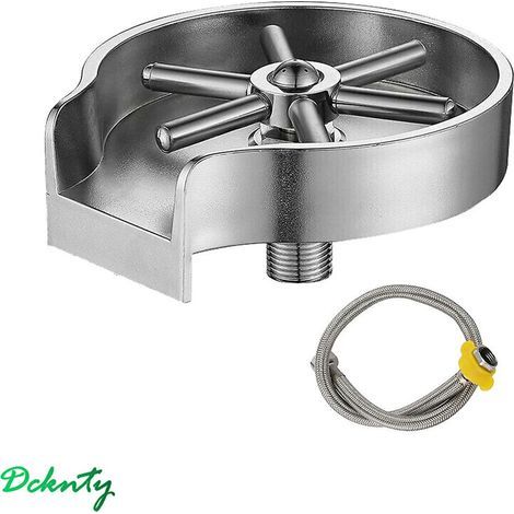 1/2 point Robinet Rinceur de verre Presse automatique Évier de cuisine Nettoyant pour verre (1/3)