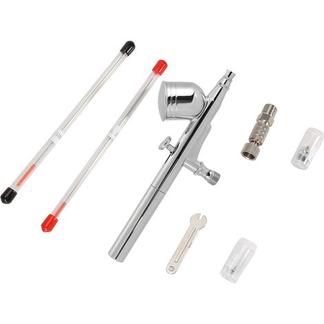 Aérographe à double action à alimentation par gravité, pistolet à peinture pour décoration de gâteaux/nail art (470T) (1/5)