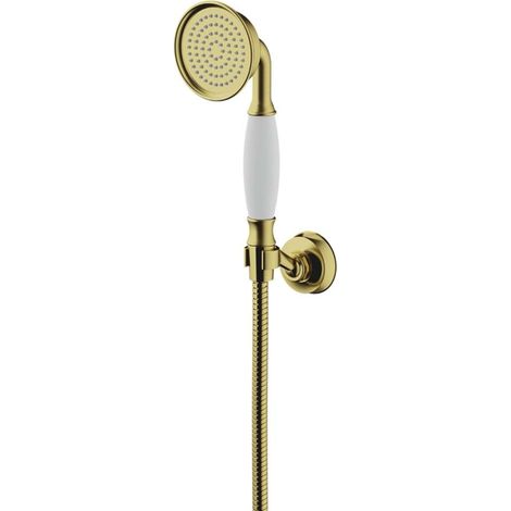 OMNIRES Armance - Set doccetta, supporto e tubo flessibile, ottone spazzolato ARMANCE-PBSB (1/2)