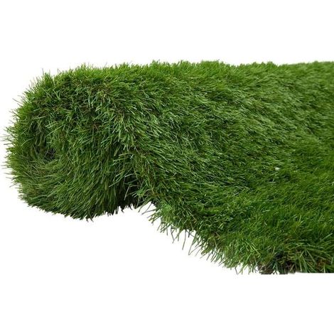 Gazon artificiel vert 1 x 8 m / 50 mm PP & PE (1/5)