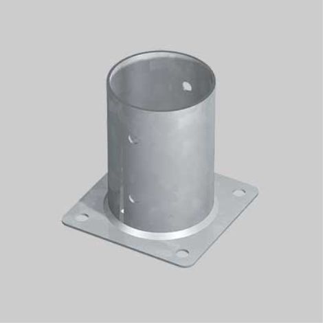 Supporto a pavimento per pali tr2 ø 120x150h - base 150 mm TECFI