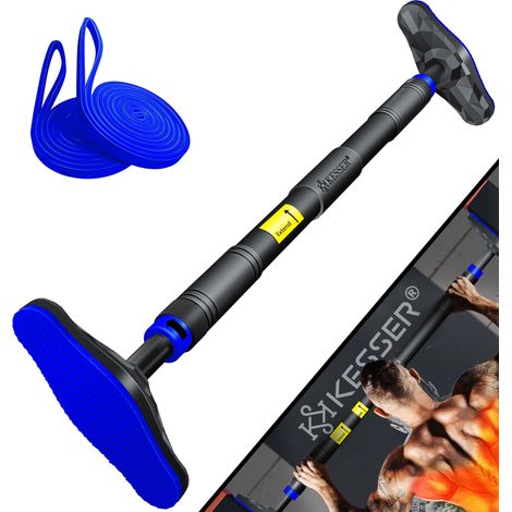 KESSER® Klimmzugstange für Türrahmen, 68-106 cm, bis 300 kg - Blau (1/5)