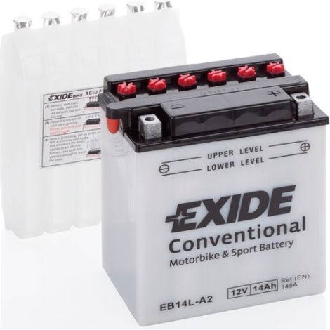 Batería Tudor YB14L-A2 para moto Exide