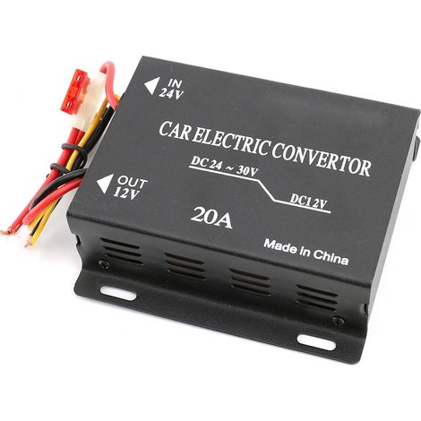 24V auf 12V 20A Spannungswandler, Hochleistungs-Abwärtsregler für Autos, DC-DC-Transformator, 12V 240W Netzteil, Kompakt-Wechselrichter für Fahrzeuge, Wohnmobile und Lkw (1/5)
