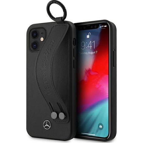 Mercedes MEHCP12SLSSBK iPhone 12 mini5.4 negro/negro funda rígida Strap Line (1/5)