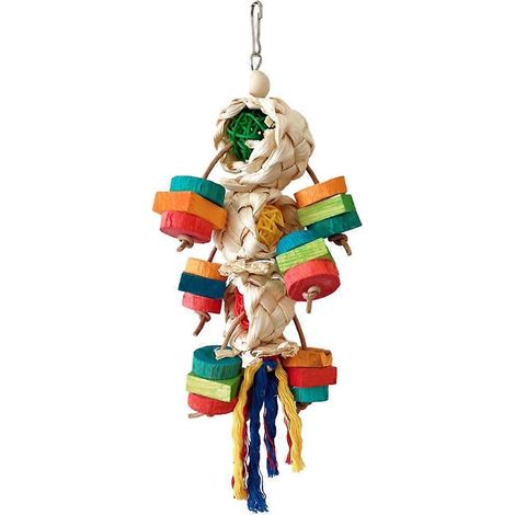 Jouet à mâcher pour perroquet en forme de bloc coloré, jouet à ronger le bec, article sur les jouets à mâcher pour cage à perroquet