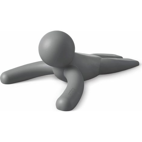 Buddy Butée de porte robuste et flexible Finition douce au toucher Protège vos sols Anthracite (1/3)