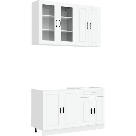 Kitchen Unit PORTO 4 pcs White Engineered Wood vidaXL (1/5)