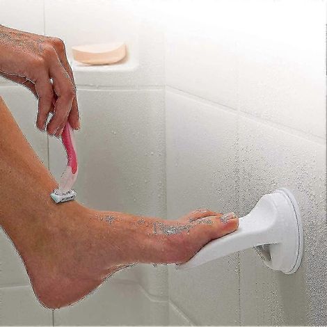 Repose-pieds de douche mural pour un rasage facile des poils des jambes (1/5)