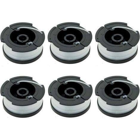 Pack of 6 A6481 A6485 spools for Black & Decker lawnmowers (1/5)