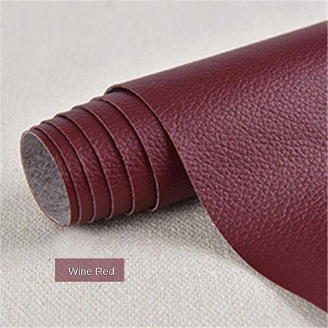 Patch en cuir auto-adhésif pour réparer les bouteilles de vin (25x30mm). (1/5)