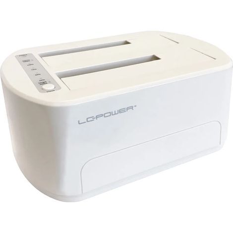 Station d'accueil LC-Power USB 3.2 2,5"/3,5" SATA/SSD (Blanche) (1/5)