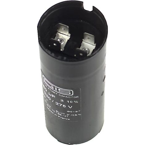 Condensateur électrolytique 125µF - 160µF - Tension 275V - 330V - Performance fiable pour circuits électroniques (1/2)