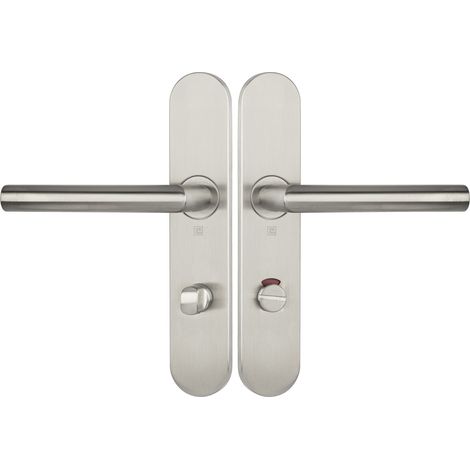Ensemble sur plaques série JADE 1394 type condamnation à voyant finition inox - HERACLES - B-INOX-SP14V (1/3)
