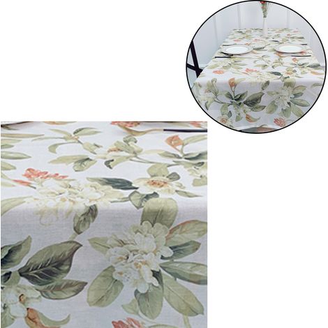 Tablecloth - Polyester Rectangular Table Cover 140 x 240 cm - Indoor Outdoor Dining Picnic Use - 1 Piece (1/5)