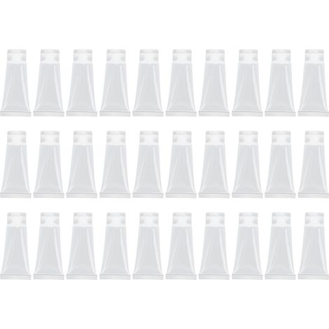 30 bouteilles de voyage légères et portables pour lotion et shampoing, flacons cosmétiques vides à pompe (1/5)