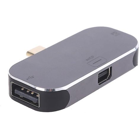 Câble de synchronisation de données USB-C vers mini DP, convertisseur USB 2.0 avec charge de 100 W