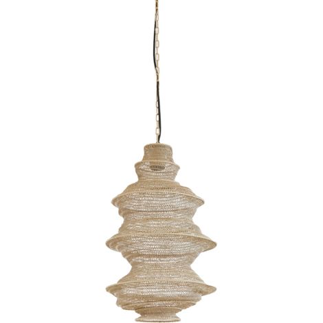 Light & Living - lampada a sospensione - Nakisha - marrone - (1/4)