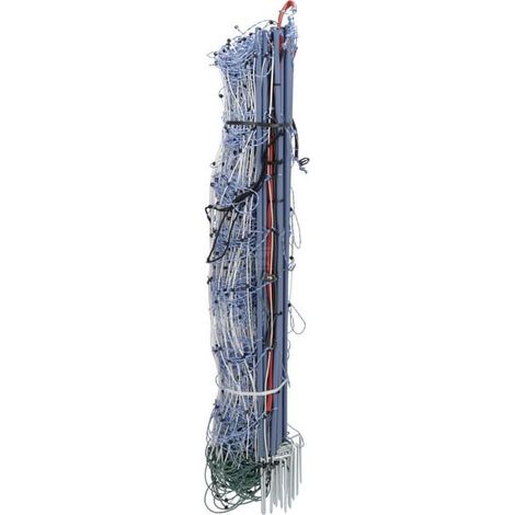 Recinzione a rete 108 cm doppia punta 50 m bianca/blu TitanNet Premium AKO 27831 (1/2)