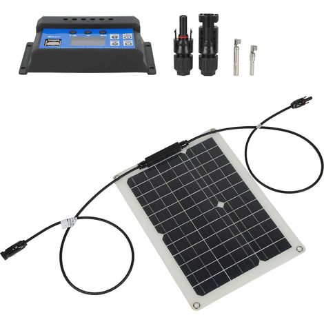 15W 18V Solarzellenpanel Monokristallines Solarpanel Tragbares Solarpanel-Set für Auto Boot (Solar +50A Controller) (1/5)