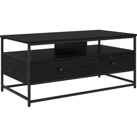 Maison Exclusive - Couchtisch Schwarz Eichen-Optik 100 x 51 x 45