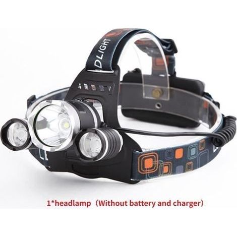 Headlamp - Rechargeable - LED - Powerful - IPX6 - For Fishing and Hunting (1/4)