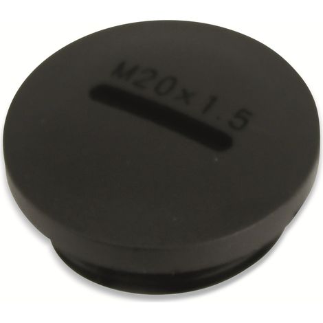 Bouchon fileté KSS, métrique, M20, noir (1/2)