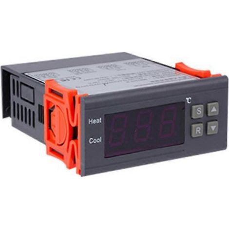 Régulateur de température numérique -99-400 °C, sonde thermocouple PT100 M8, thermostat intégré, interrupteur 220 V (1/4)