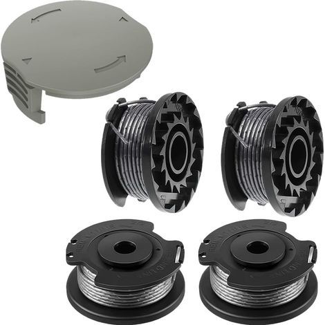 Bobines de fil pour Débroussailleuse Compatible avec Bosch EasyGrassCut 23 26 18,18-26, 18-230, 18-260 (4 Bobine Fil Coupe Bordure,1 Couvercle) (1/5)