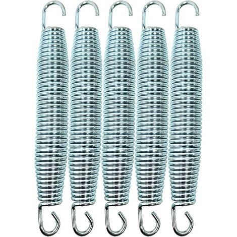 Trampoline Springs Replacement Galvanised Iron Rustproof Durable Accessories 180mm/7″3.2mm (1/5)