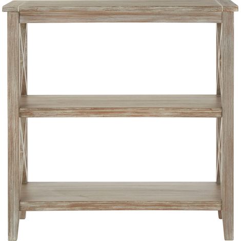 Interiors by Premier Three Shelf Winter Melody Book Case, Pine Wood Tall Book Shelf, Large Book Case for Home & Office (1/5)