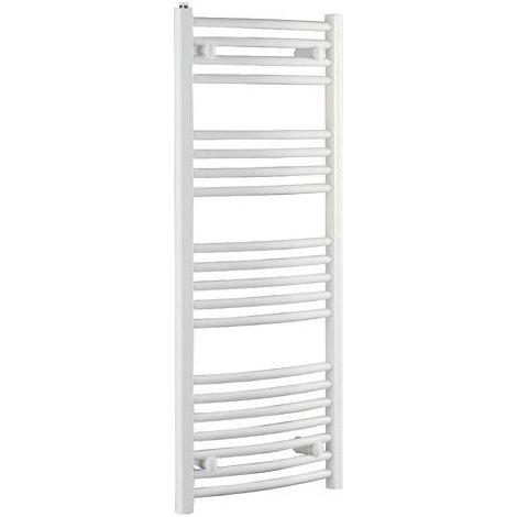 RADIATEUR SECHE-SERVIETTES ACIER - RONDO BLANC (1/2)