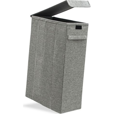 50L Cesto Ropa Sucia con Tapa 20x40x60 Cesto Colada Estrecho Canasta Ropa Sucia (1/5)