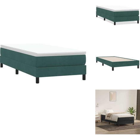 Sommier à lattes de lit sans matelas vert foncé 90x210 cm - Sommier À Lattes De Lit - Sommiers À Lattes De Lit - Lit - Meuble De Chambre À Coucher (1/5)