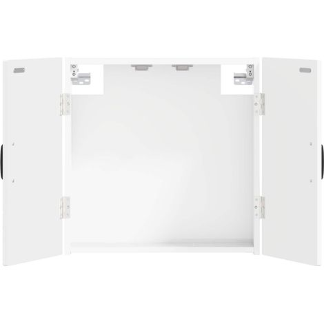 vidaXL Armario para dianas HAARLEM Blanco Brillante (1/2)