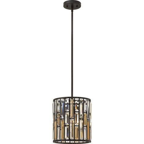 Elstead Gemma - Mini suspension à 1 ampoule au plafond bronze vintage, E27 (1/3)