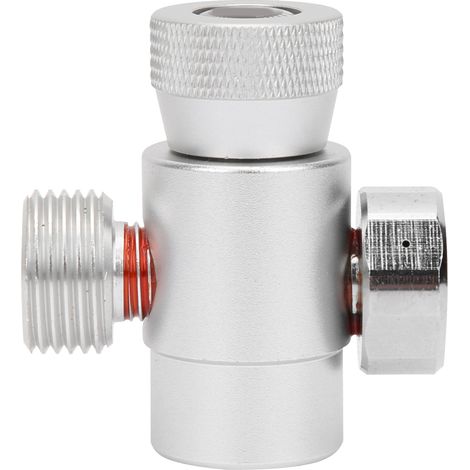 Tête de raccord de pompe à air extérieure avec manomètre 3000 psi et adaptateur CO2 pour station de gonflage (1/5)