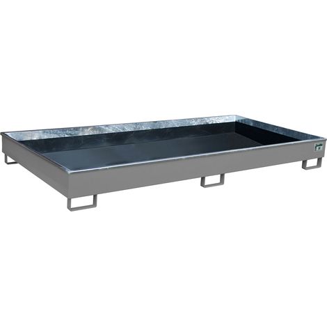 Bauer Regalwanne mit PE-Einsatz RW 2700-1 PE, lackiert, Mausgrau
