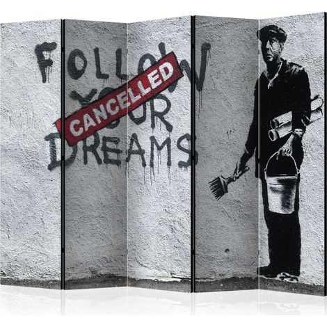 Paravento - Dreams Cancelled (Banksy) II [Room Dividers] - 225x172 (1/4)
