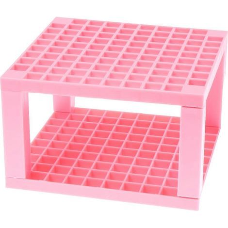 Abnehmbarer, multifunktionaler Stiftehalter mit 96 Fächern, Tischaufsteller, Organizer für Zeichenmarker, Pinsel und Kosmetikutensilien (Pink) (1/4)