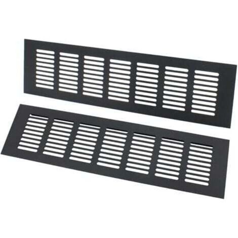 Grille d'aération rectangulaire, grille d'aération, grille d'aération rectangulaire idéale pour ventilation 80 × 300 mm (1/4)