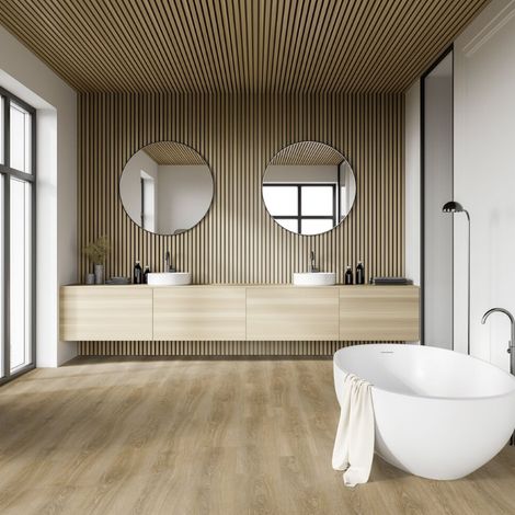 Lame de sol PVC clipsable sous couche intégrée effet bois meadow spring honey GERFLOR - 2.00 m²