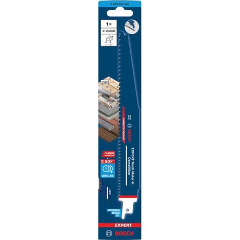 Bosch EXPERT Säbelsägeblatt Multi Material Demolition S1169XHM