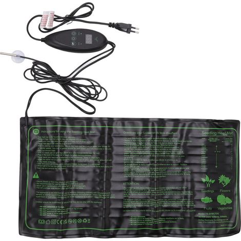 Tapis chauffant pour semis 30W 6 vitesses Coussin chauffant étanche réglable en température 220V240V EU Plug (1/5)
