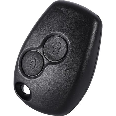 2-Tasten-Schlüsselgehäuse ohne Schlüsselbart, kompatibel mit Renault Clio 3, Twingo 2, Master 3, Kangoo 2 (1/4)